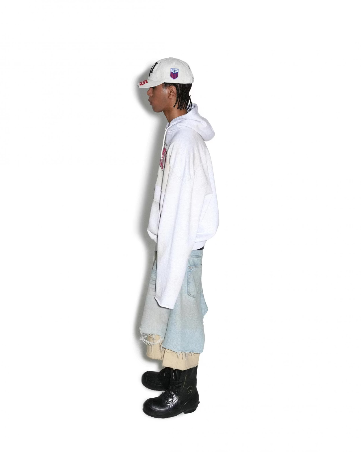 PROJECT G/R_REWORKED SPORT HOODIE (Dirty Melange)