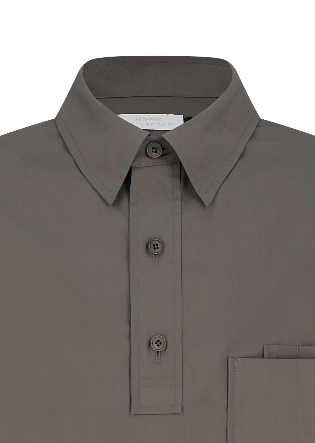 AMOMENTO_POCKET PULLOVER (Khaki)