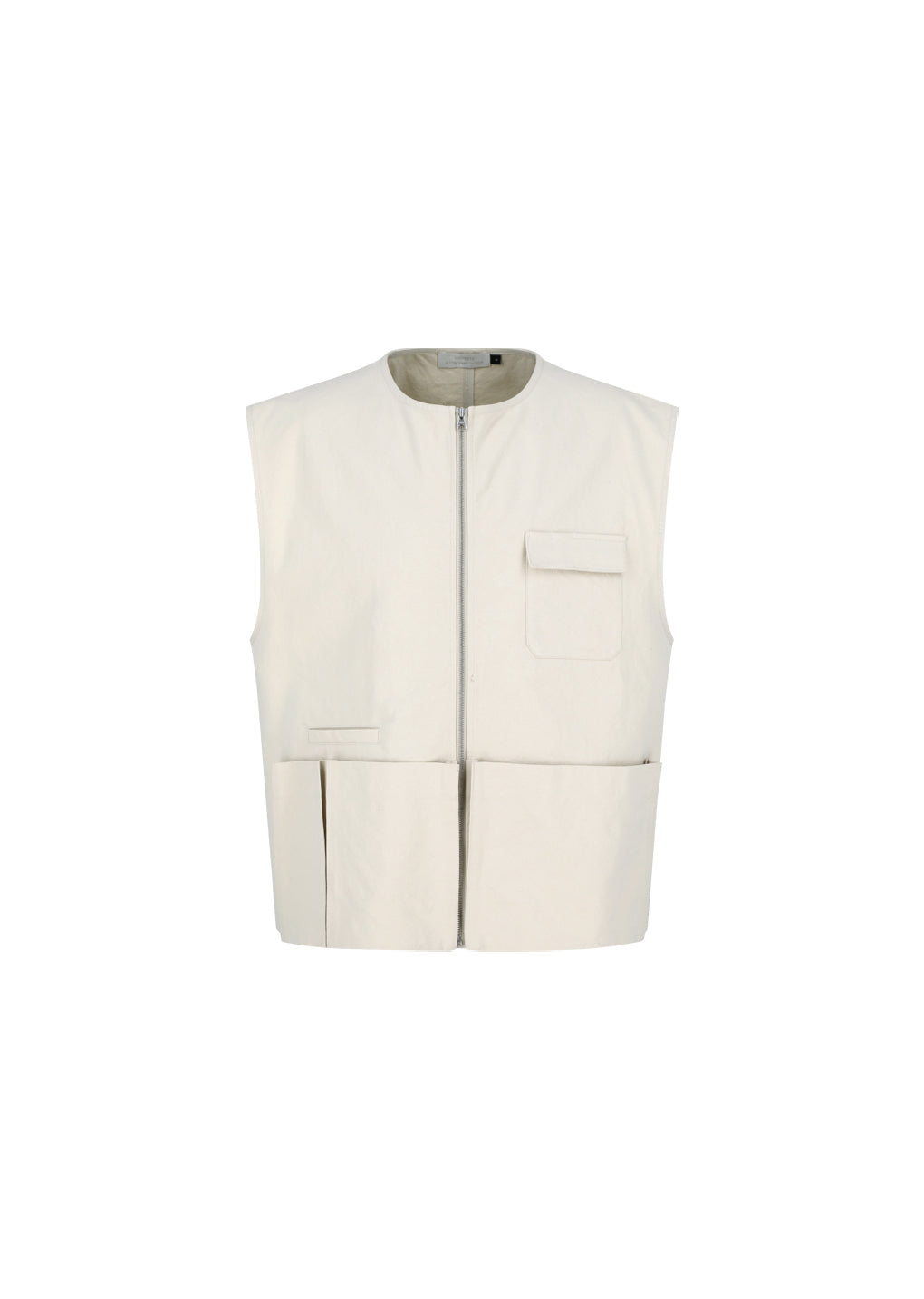 AMOMENTO_POCKET VEST (Beige)