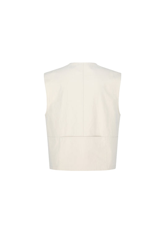AMOMENTO_POCKET VEST (Beige)