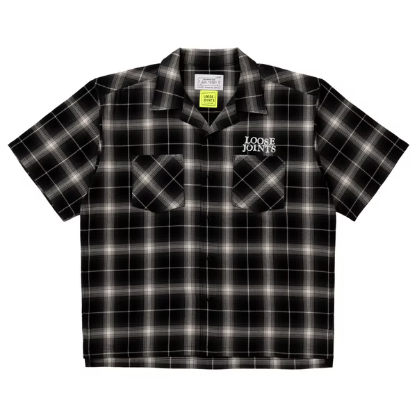 LOOSEJOINTS_loosejoints≒RAFU - TOMOO GOKITA - 'RIGHT NOW' FLANNEL S/S SHIRTS (Black)