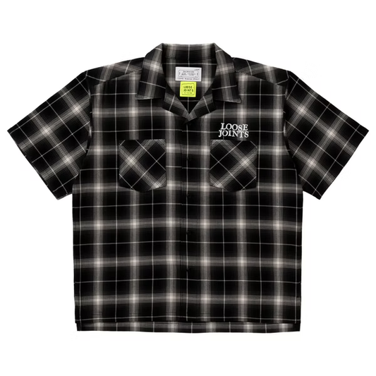LOOSEJOINTS_loosejoints≒RAFU - TOMOO GOKITA - 'RIGHT NOW' FLANNEL S/S SHIRTS (Black)