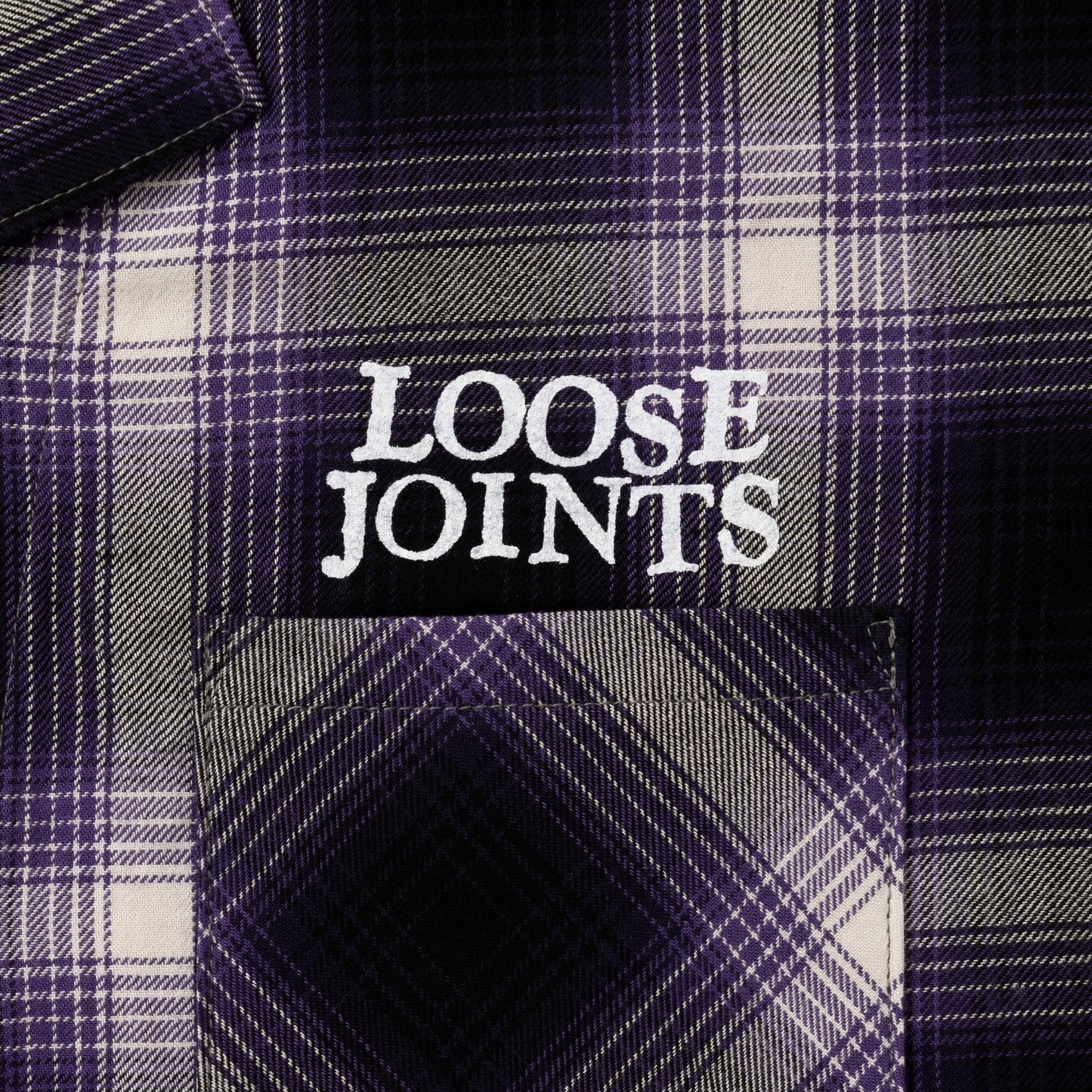 LOOSEJOINTS_loosejoints≒RAFU - TOMOO GOKITA - 'RIGHT NOW' FLANNEL S/S SHIRTS (Purple)