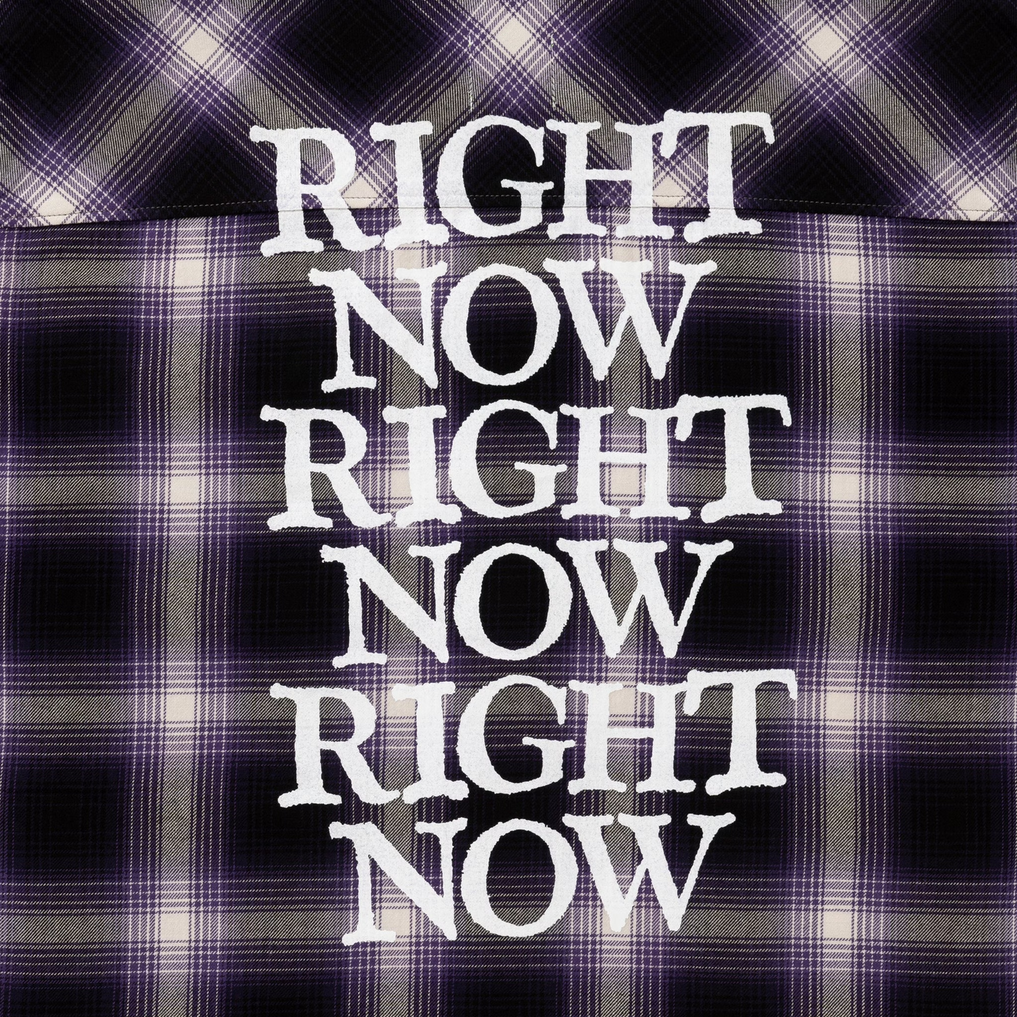 LOOSEJOINTS_loosejoints≒RAFU - TOMOO GOKITA - 'RIGHT NOW' FLANNEL S/S SHIRTS (Purple)