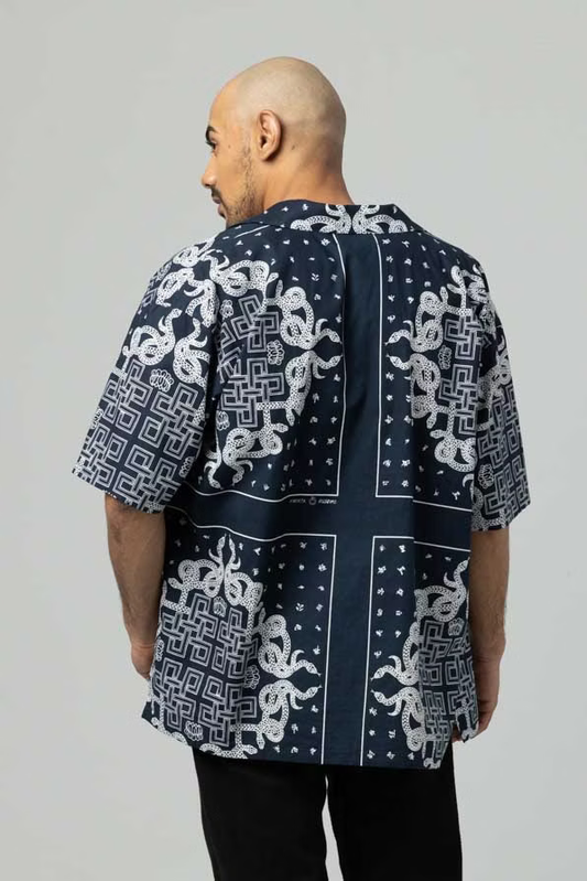 KOZABURO_BANDANA CAMP COLLAR SS SHIRTS
