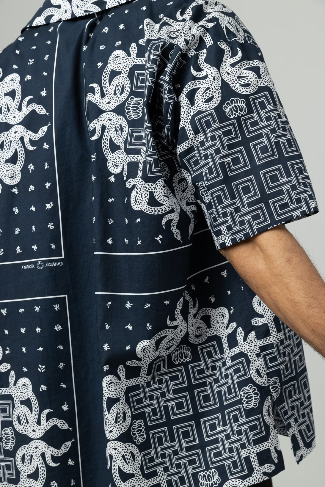 KOZABURO_BANDANA CAMP COLLAR SS SHIRTS