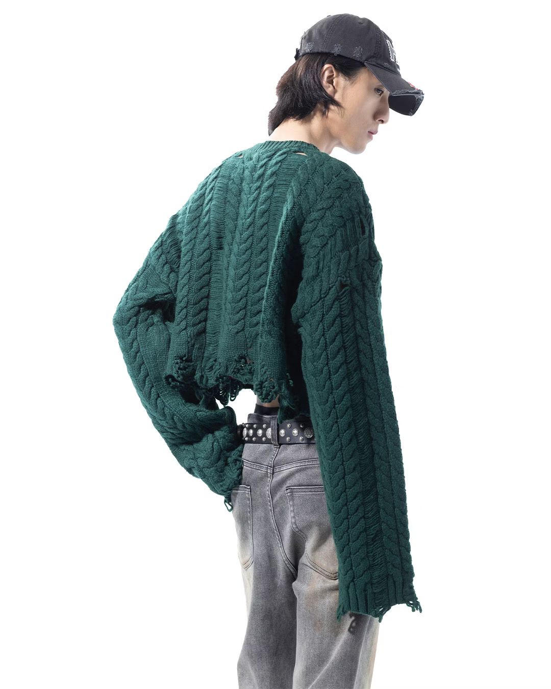 SONGAADON_Bottle cap sweater (Green)