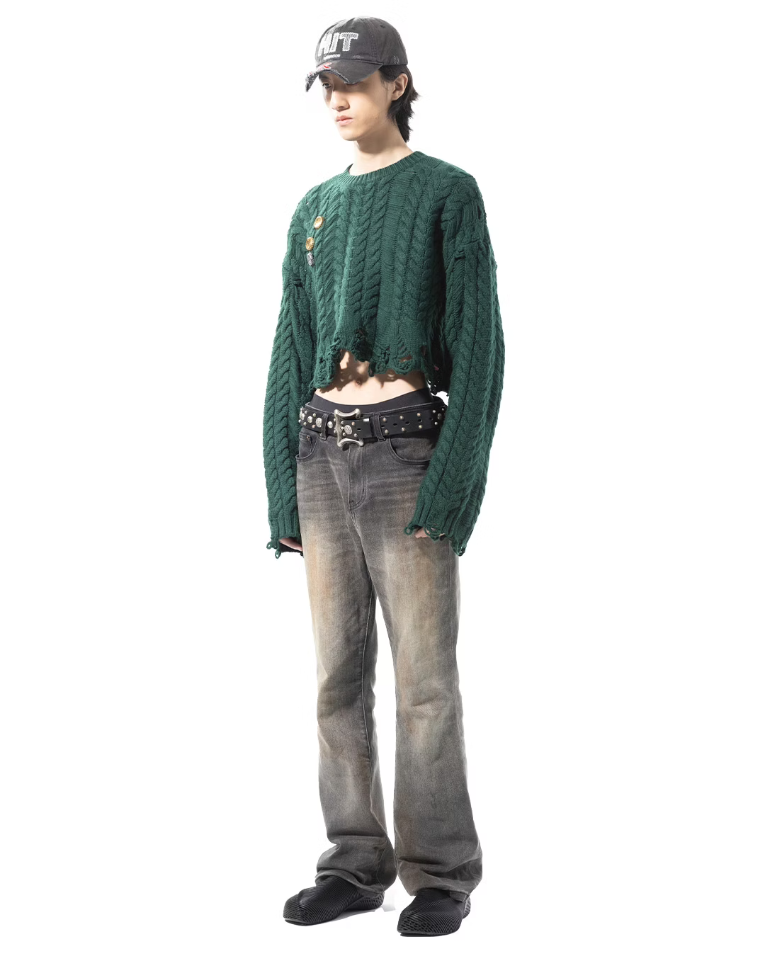 SONGAADON_Bottle cap sweater (Green)