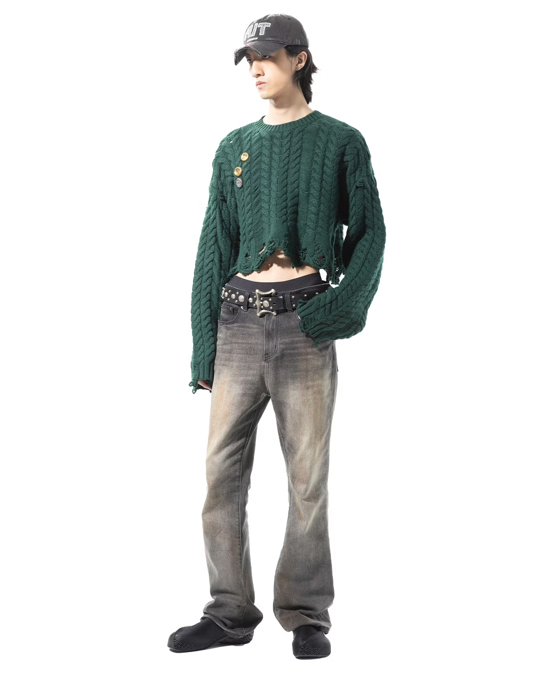 SONGAADON_Bottle cap sweater (Green)