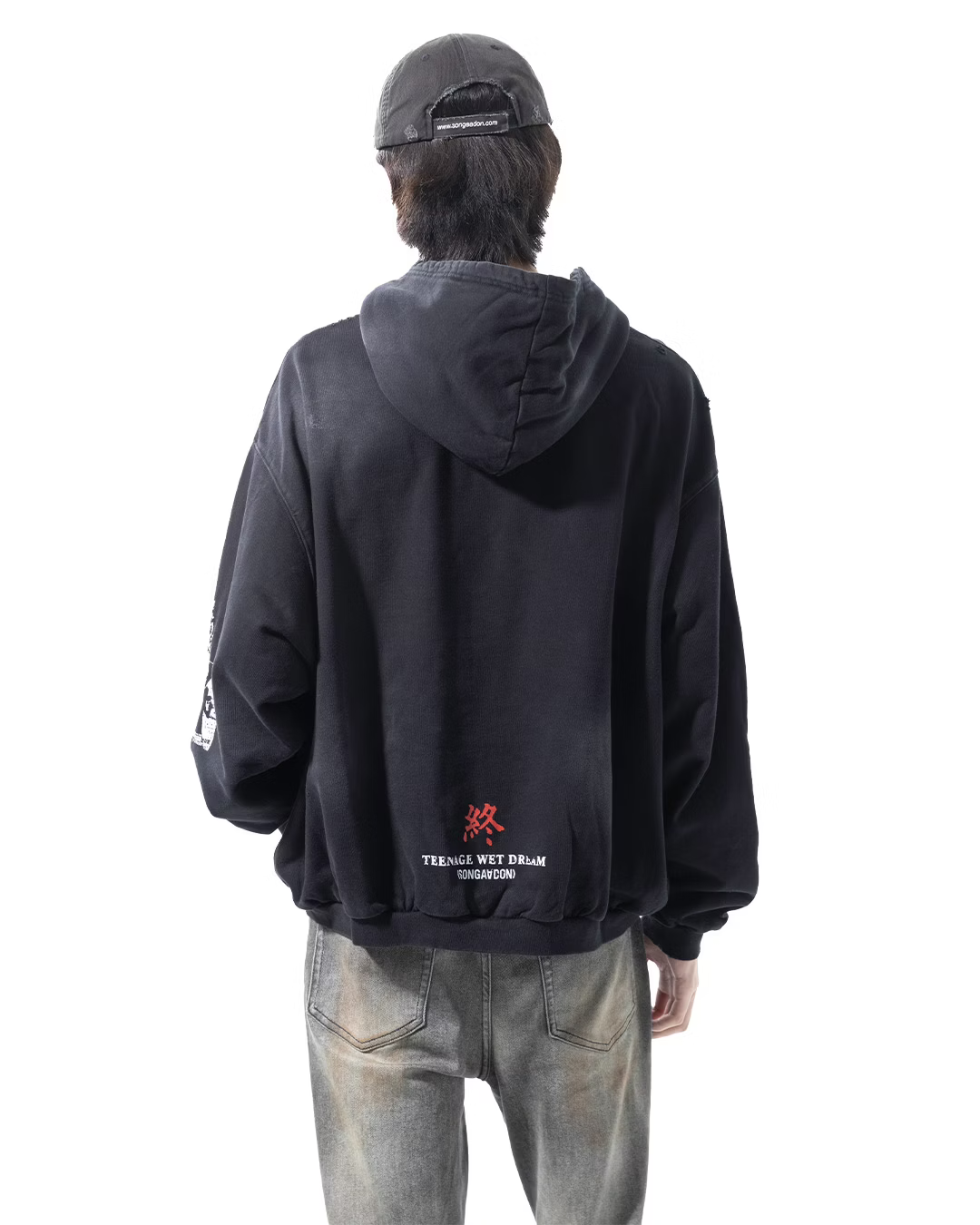 SONGAADON_Aoi sola Portrait Hoodie (Black)