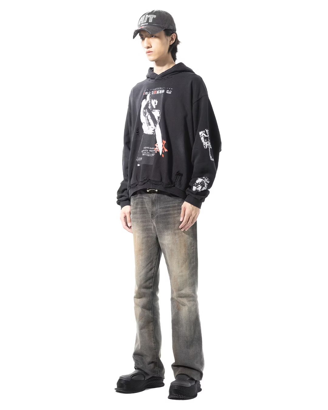 SONGAADON_Aoi sola Portrait Hoodie (Black)