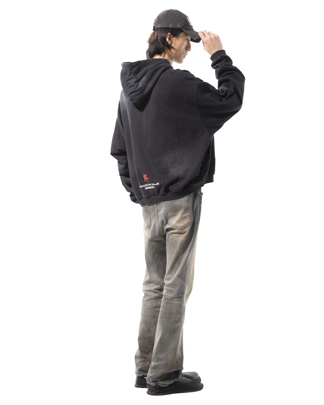 SONGAADON_Aoi sola Portrait Hoodie (Black)