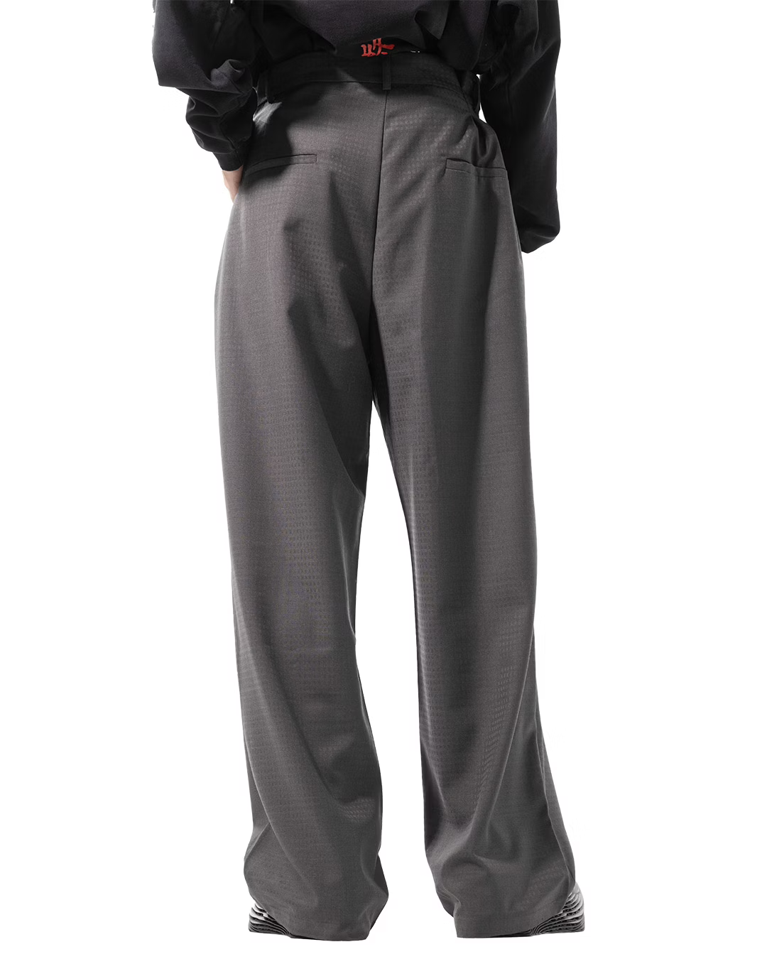 SONGAADON_Gray plaid trousers (Gray)