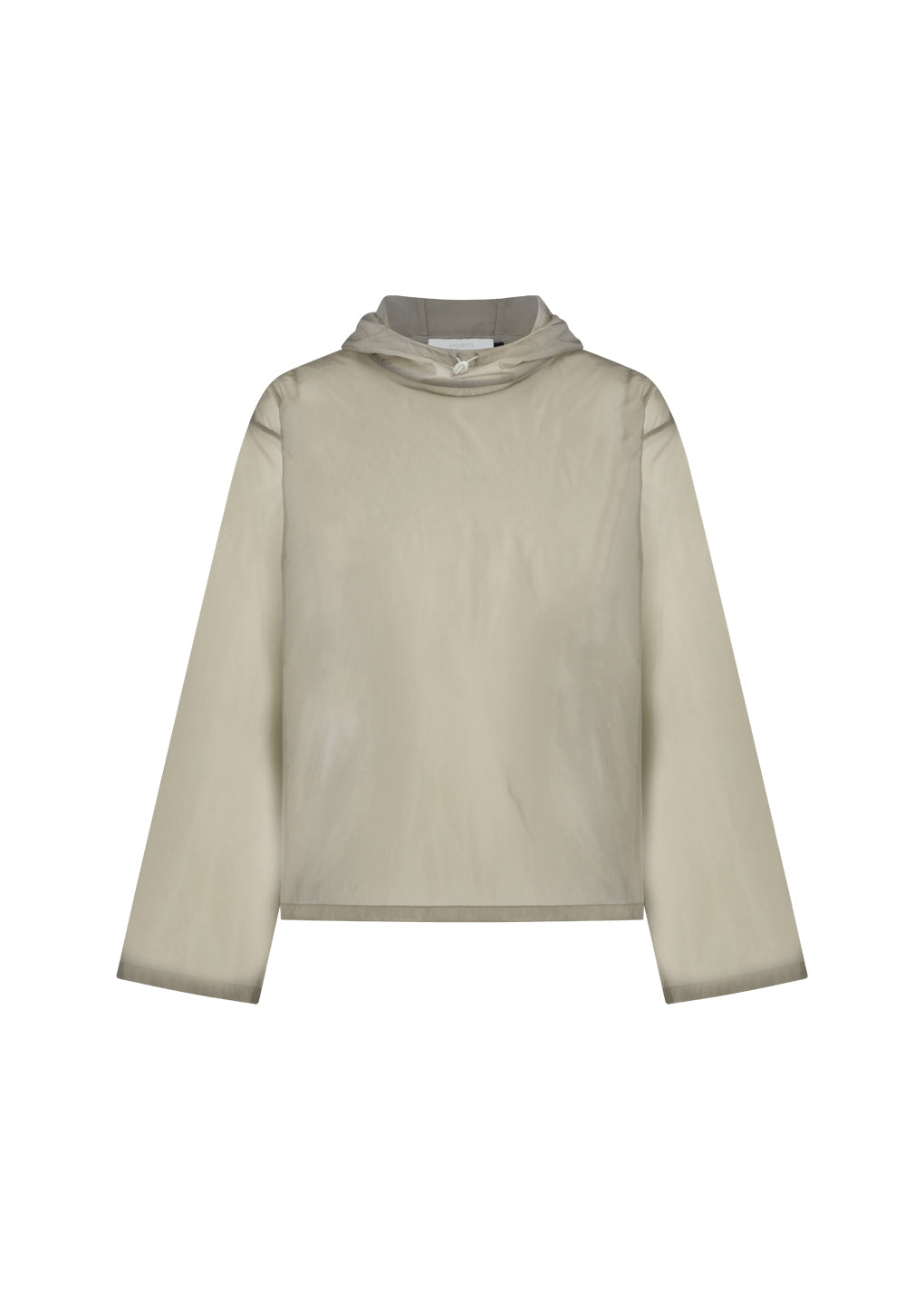 AMOMENTO_SHEER HOODIE ANORAK (Beige)
