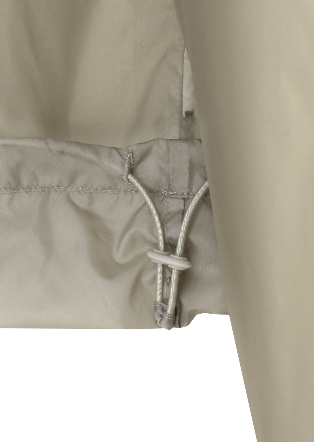 AMOMENTO_SHEER HOODIE ANORAK (Beige)