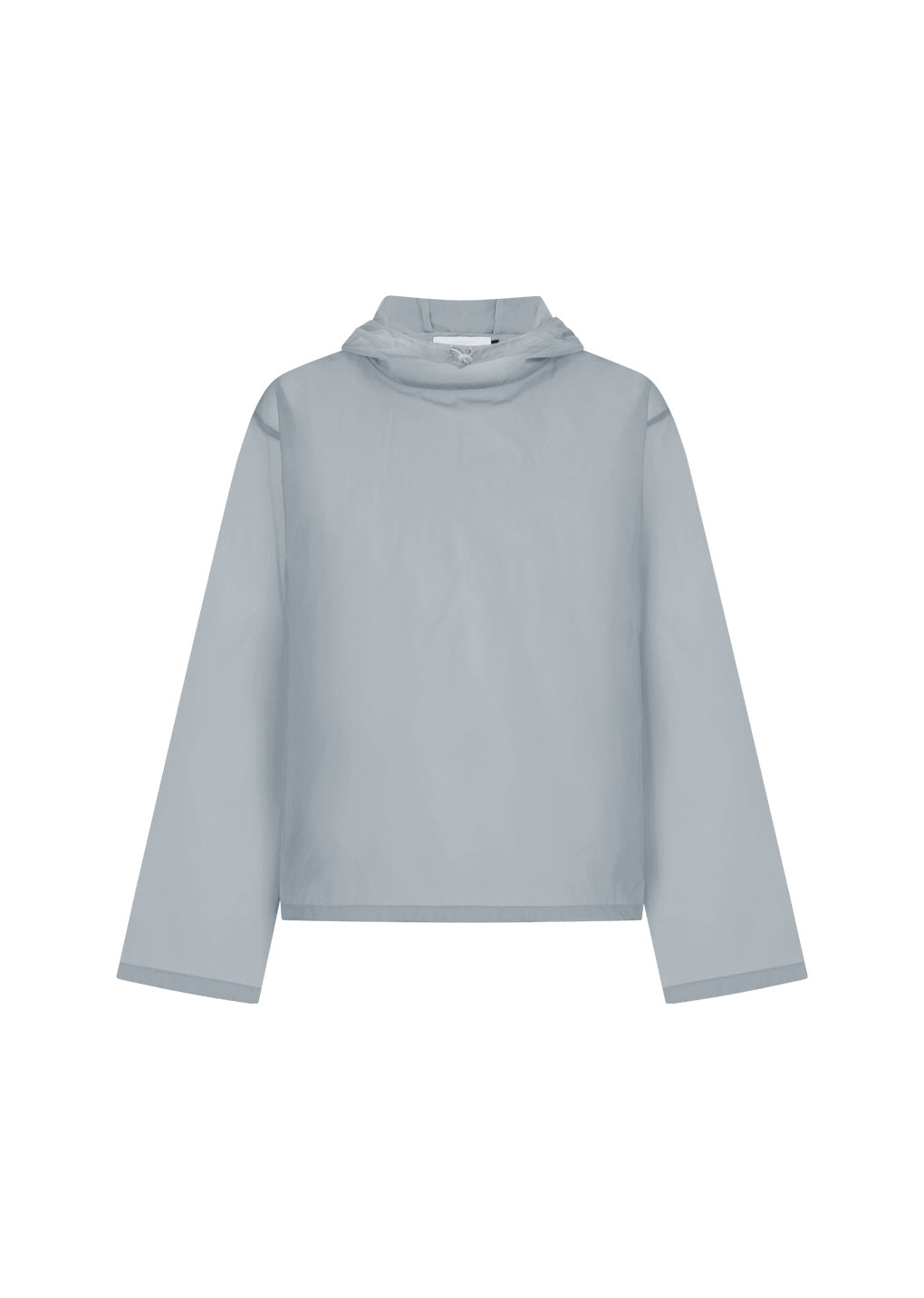 AMOMENTO_SHEER HOODIE ANORAK (Grey)