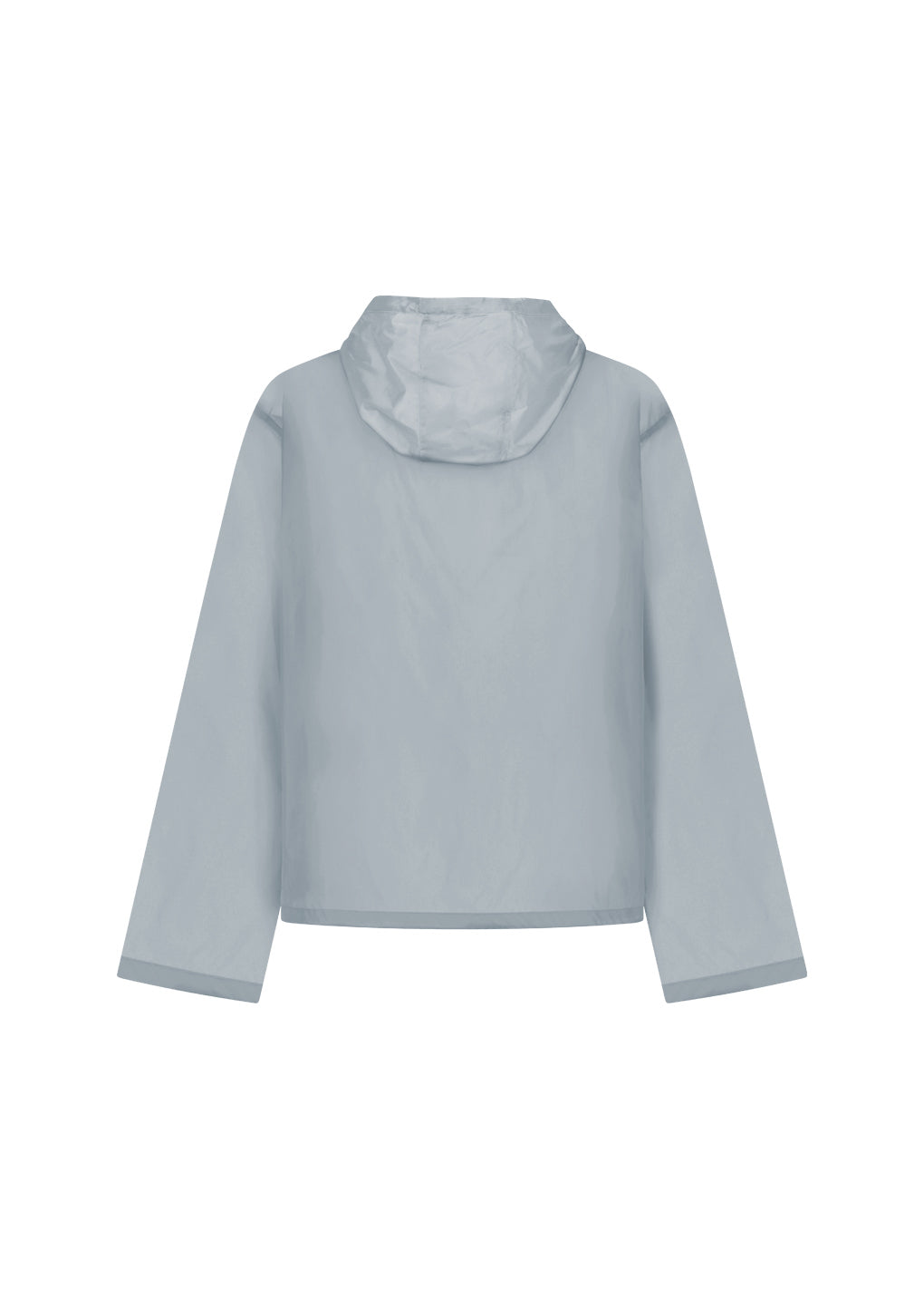 AMOMENTO_SHEER HOODIE ANORAK (Grey)