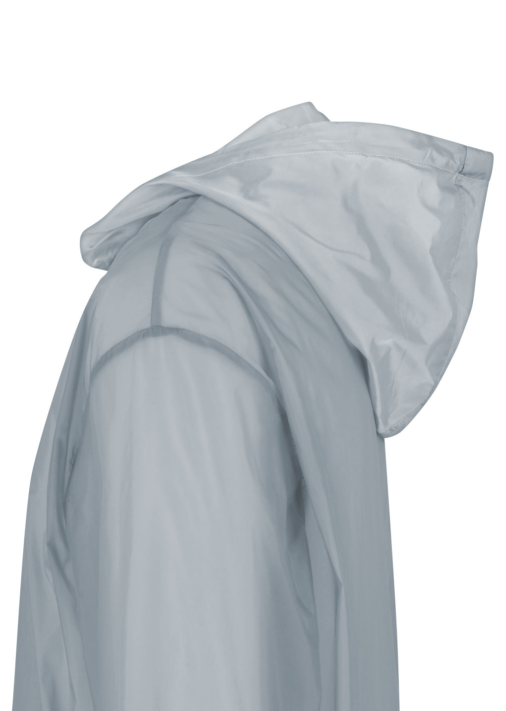 AMOMENTO_SHEER HOODIE ANORAK (Grey)