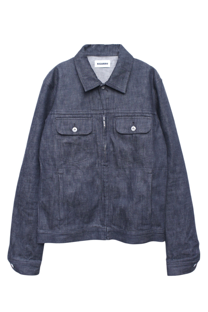 KOZABURO_Slim Fit Denim Jacket (Grey)