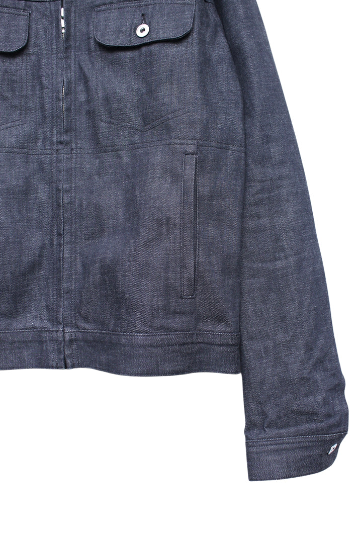 KOZABURO_Slim Fit Denim Jacket (Grey)