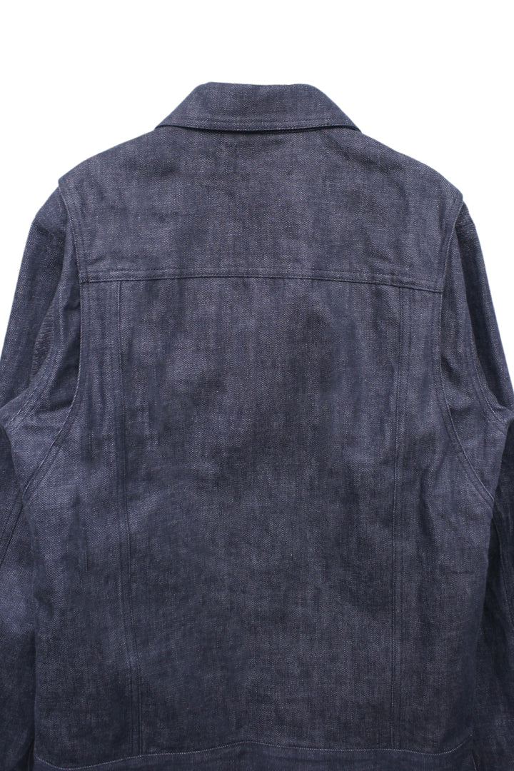 KOZABURO_Slim Fit Denim Jacket (Grey)