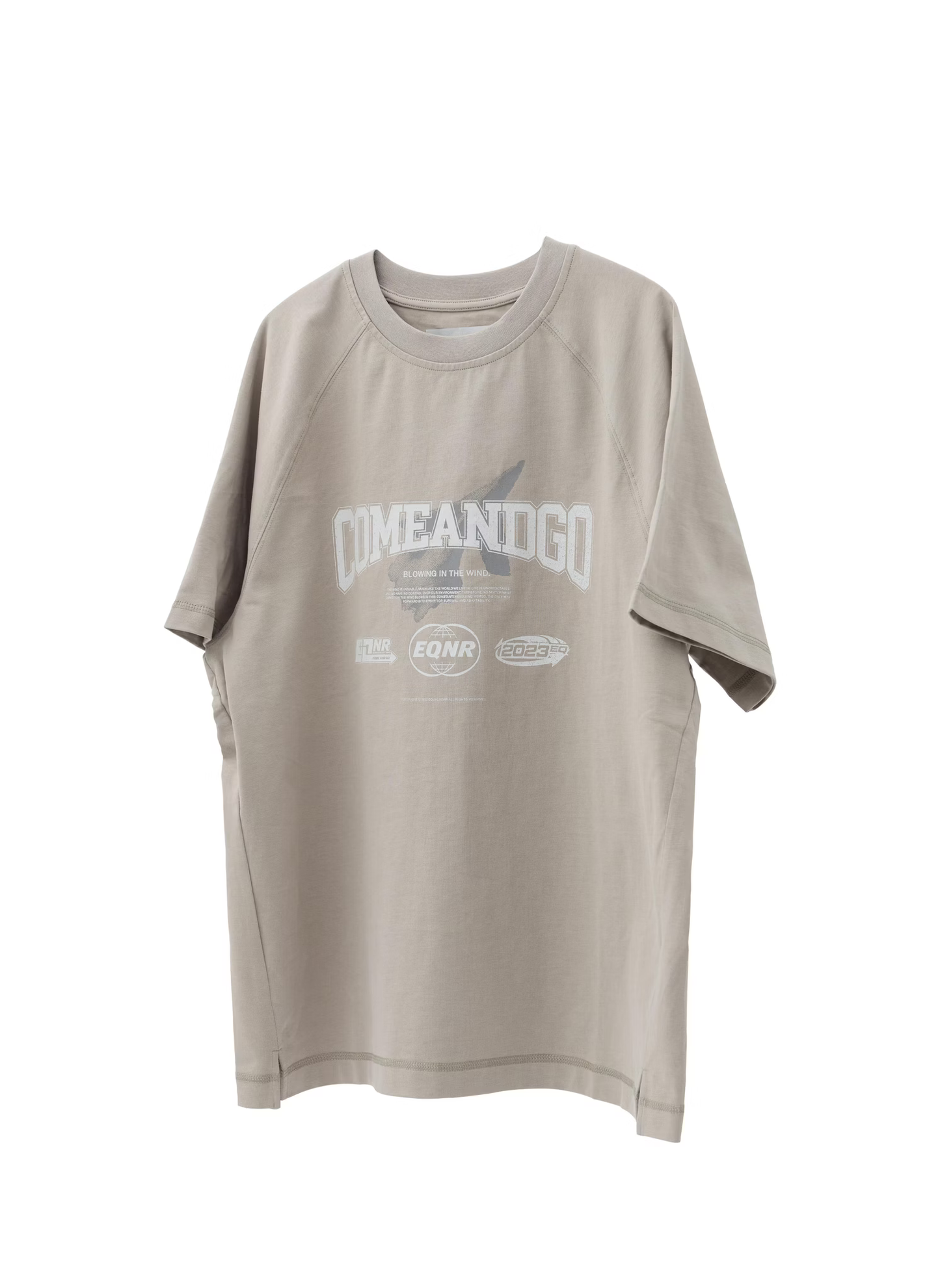 EQUALNEAR_C&G Graphic Raglan Tee (Sand)