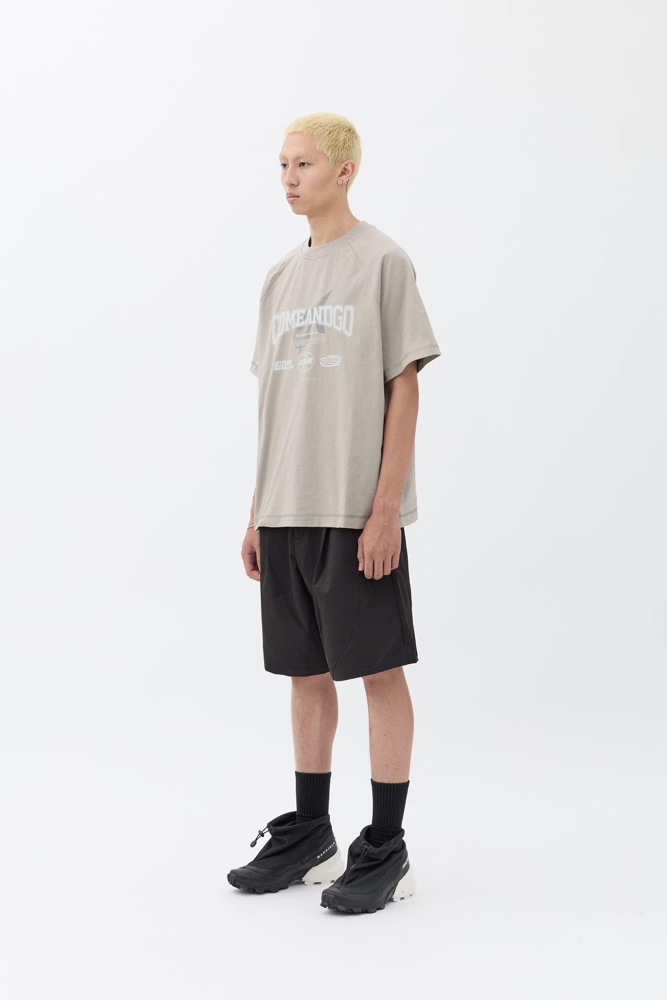EQUALNEAR_C&G Graphic Raglan Tee (Sand)