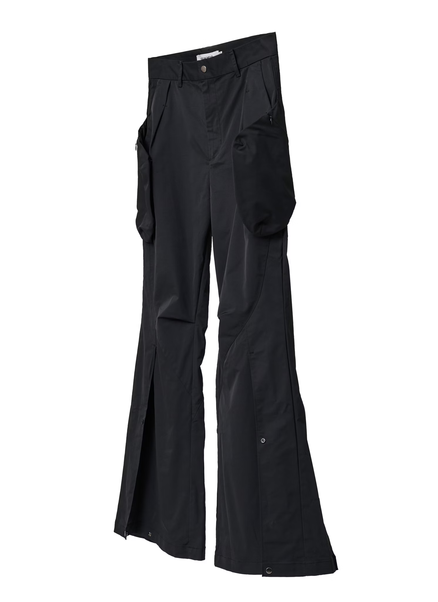 EQUALNEAR_Aero-Flared Cargo Pants (Black)