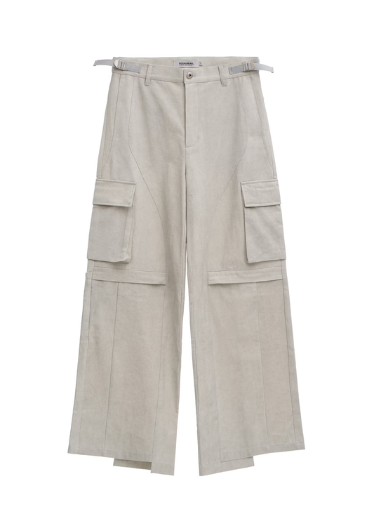 EQUALNEAR_Temple Cargo Pants (Light Gray)