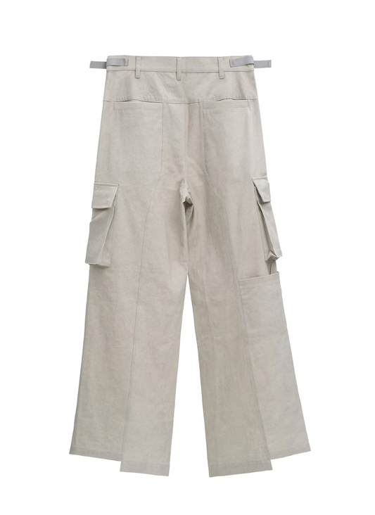 EQUALNEAR_Temple Cargo Pants (Light Gray)