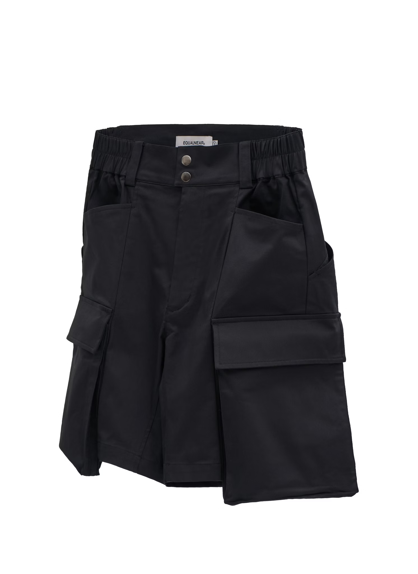EQUALNEAR_Temple Run Cargo Shorts (Black)