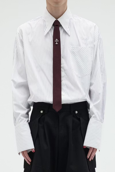 EQUALNEAR_Monomyth Tie (Burgundy)
