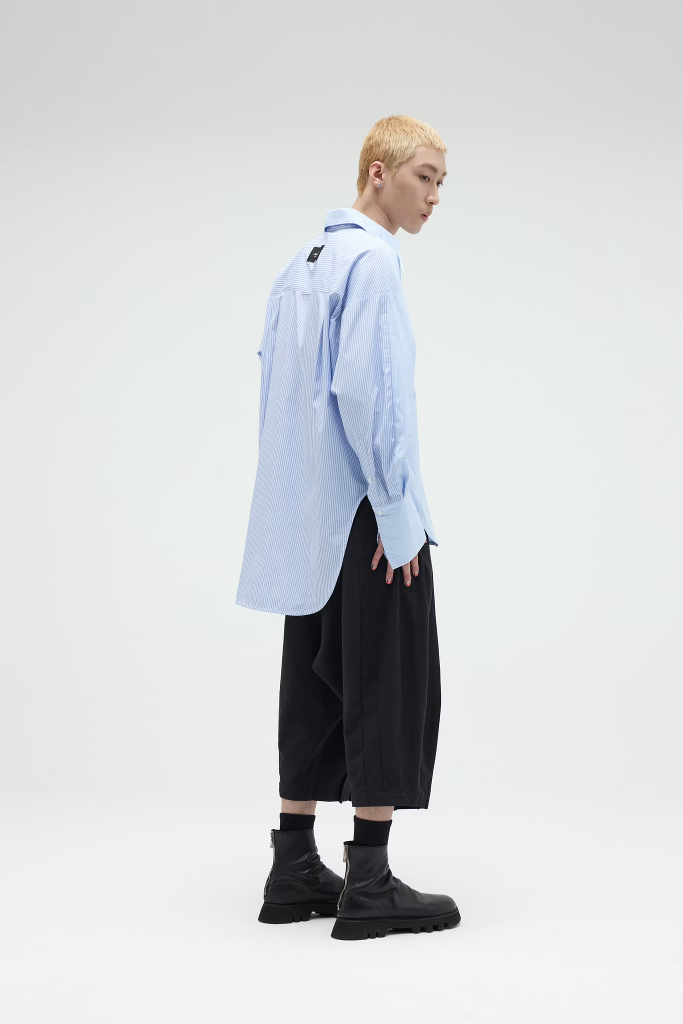 EQUALNEAR_The Sword LS Shirt (Blue)