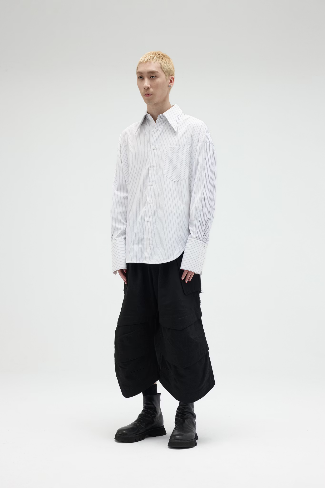 EQUALNEAR_The Sword LS Shirt (White)