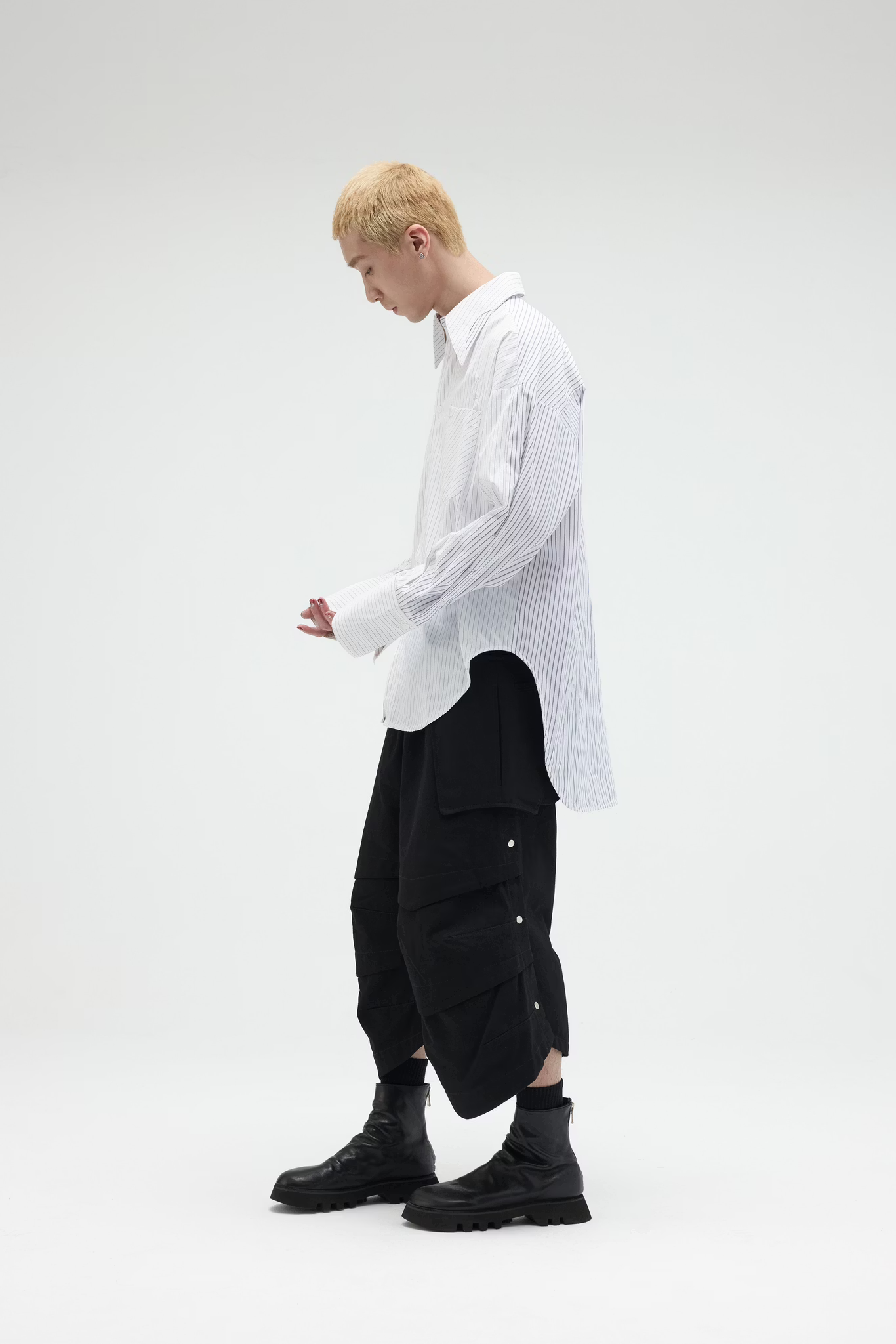 EQUALNEAR_The Sword LS Shirt (White)