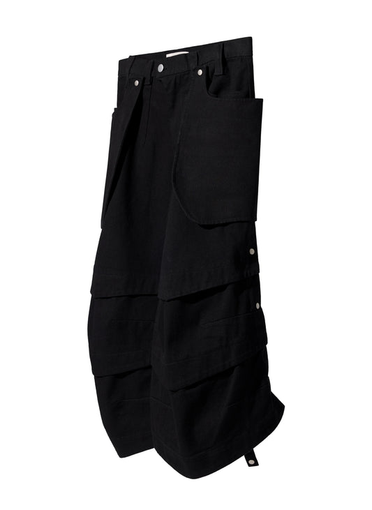 EQUALNEAR_Armor Jorts (Black)