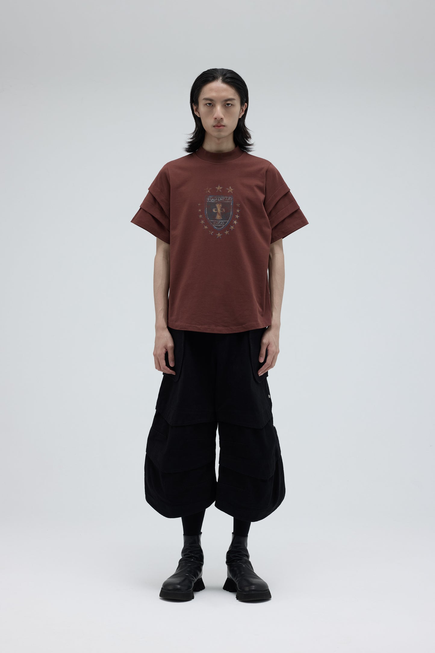 EQUALNEAR_Knight Tee (Burgundy)