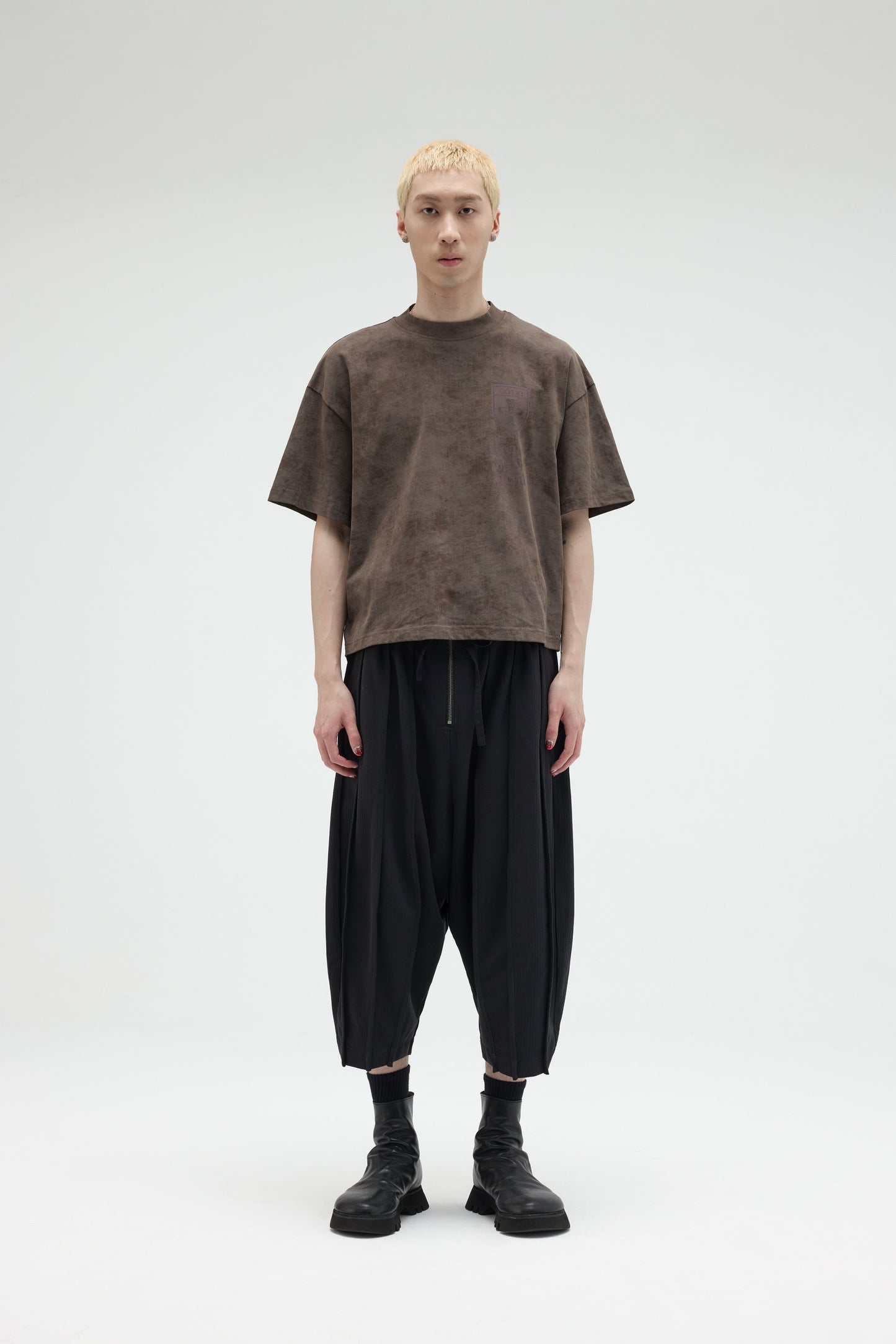 EQUALNEAR_Solo Tee-Boxy Fit (Brown)