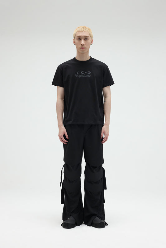 EQUALNEAR_EQ Souvenir Tee-Classic Fit (Black)