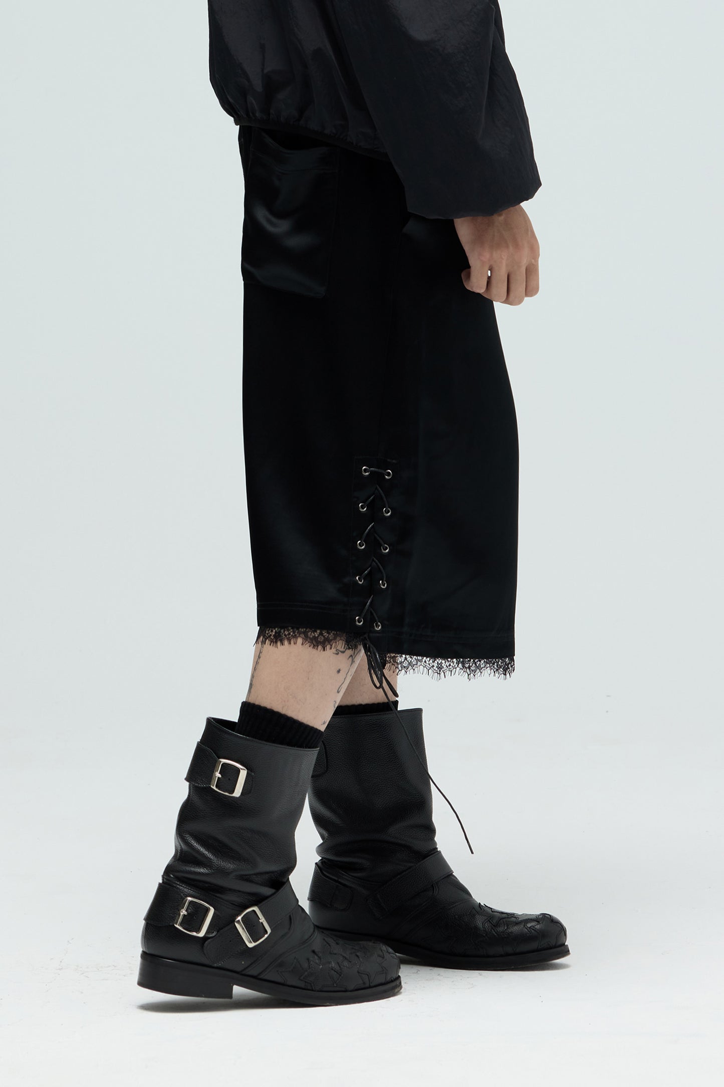 EQUALNEAR_Fight Club Shorts (Black)