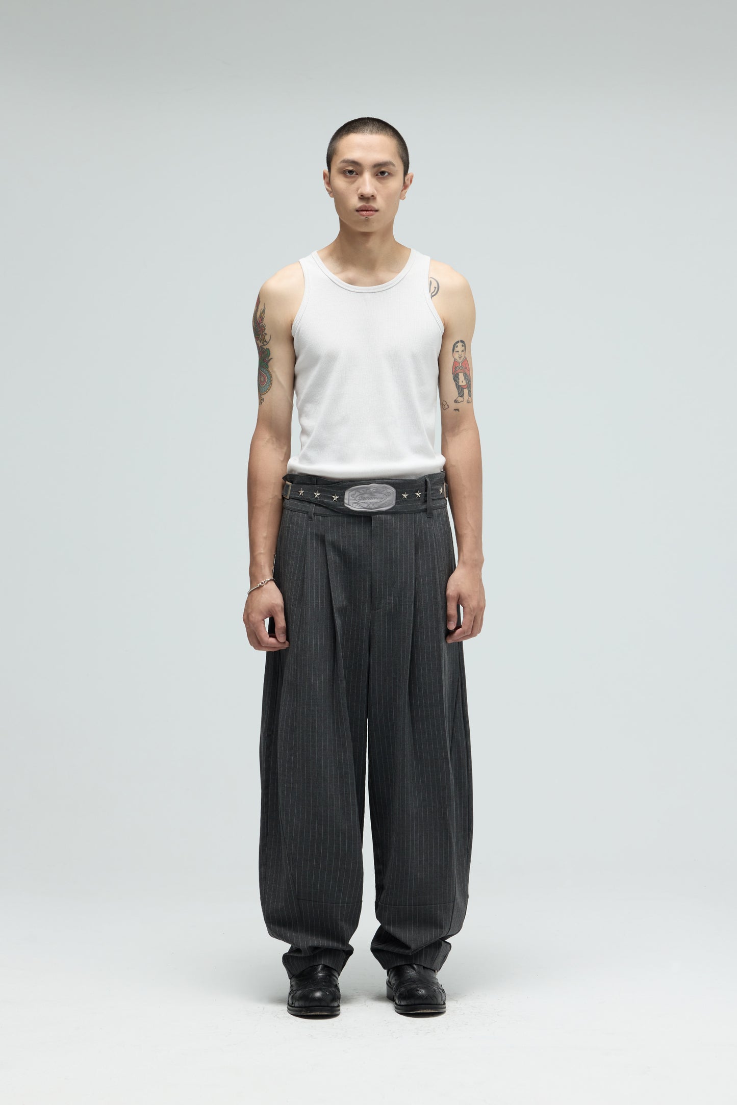 EQUALNEAR_Champion Wide Pants (Gray)