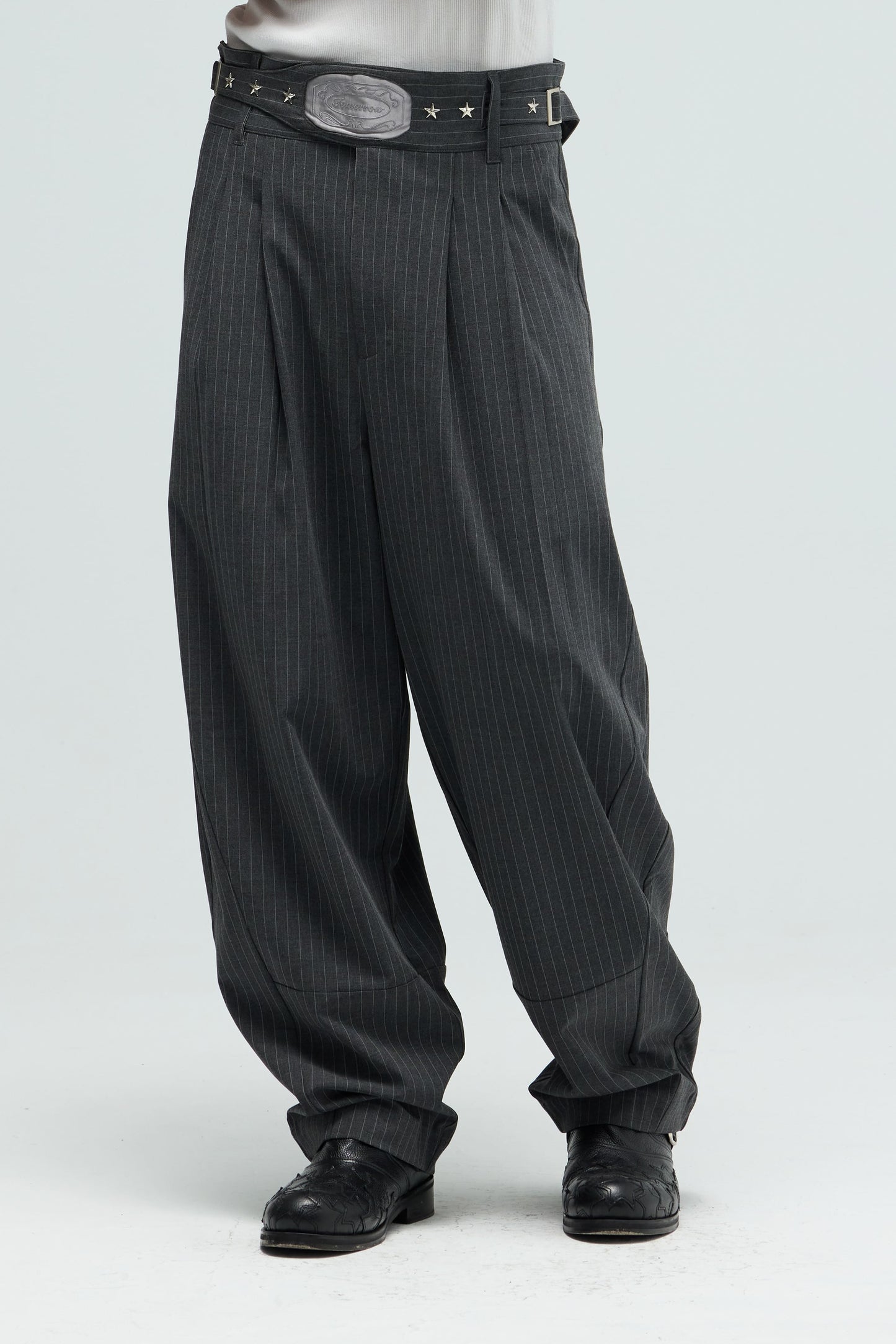 EQUALNEAR_Champion Wide Pants (Gray)
