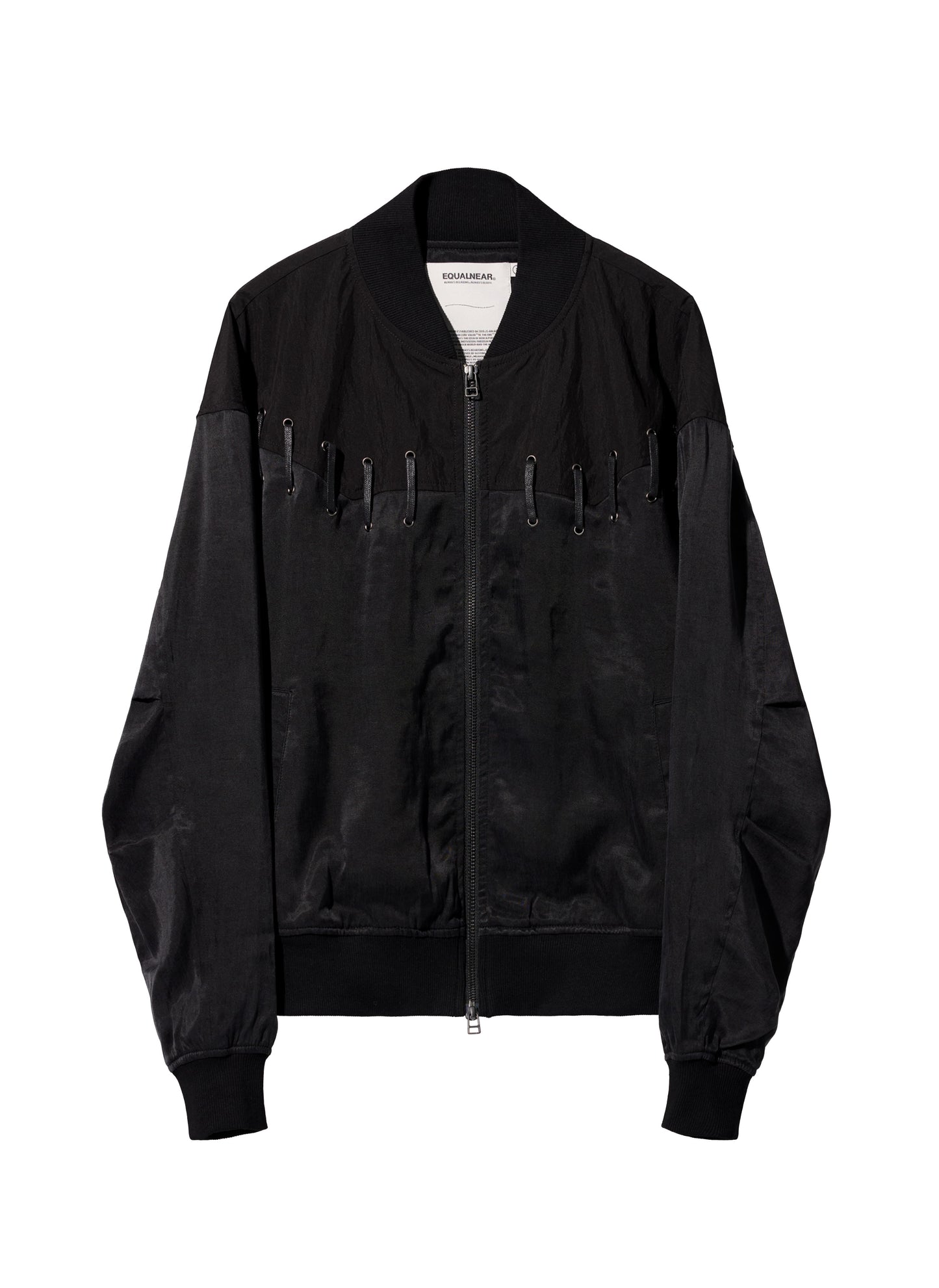 EQUALNEAR_Rodeo Bomber Jacket (Black)