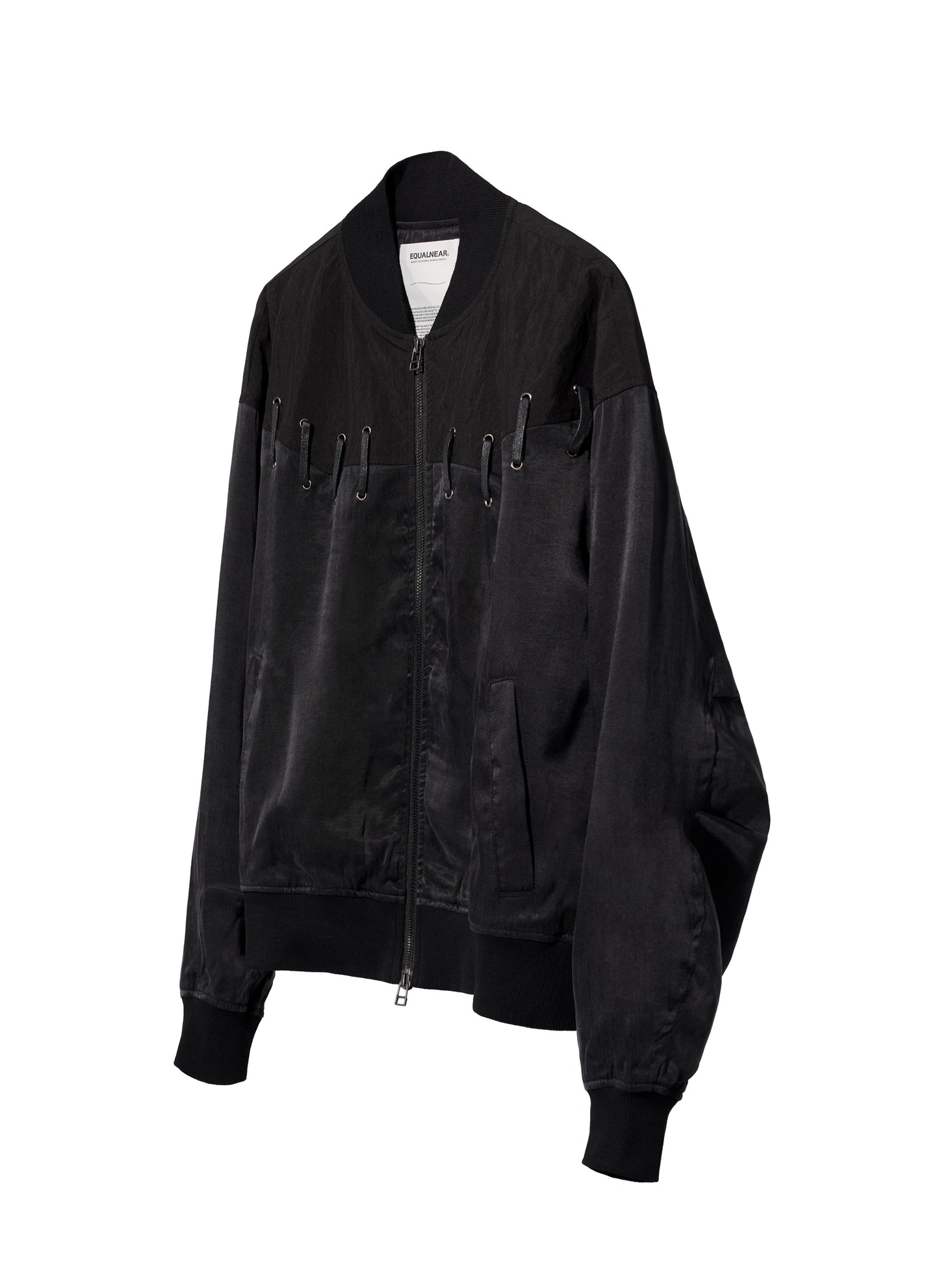 EQUALNEAR_Rodeo Bomber Jacket (Black)