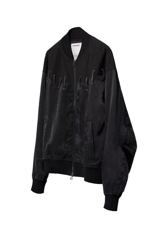 EQUALNEAR_Rodeo Bomber Jacket (Black)