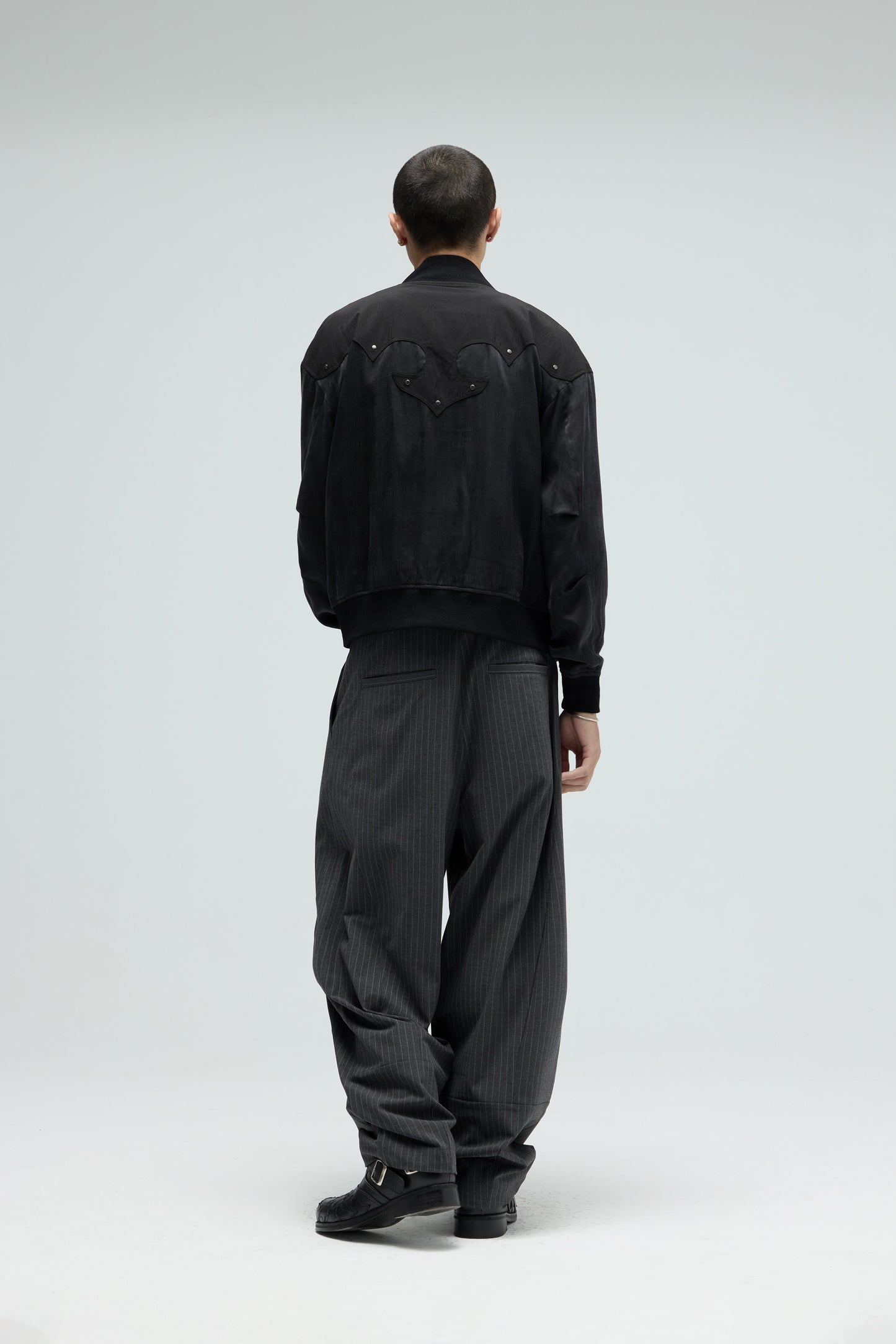 EQUALNEAR_Rodeo Bomber Jacket (Black)