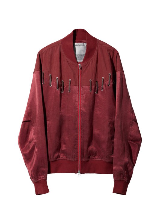 EQUALNEAR_Rodeo Bomber Jacket (Red)