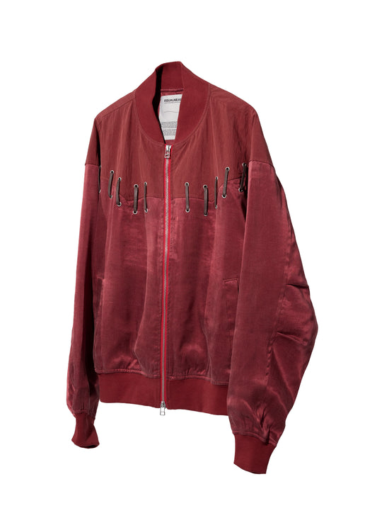 EQUALNEAR_Rodeo Bomber Jacket (Red)