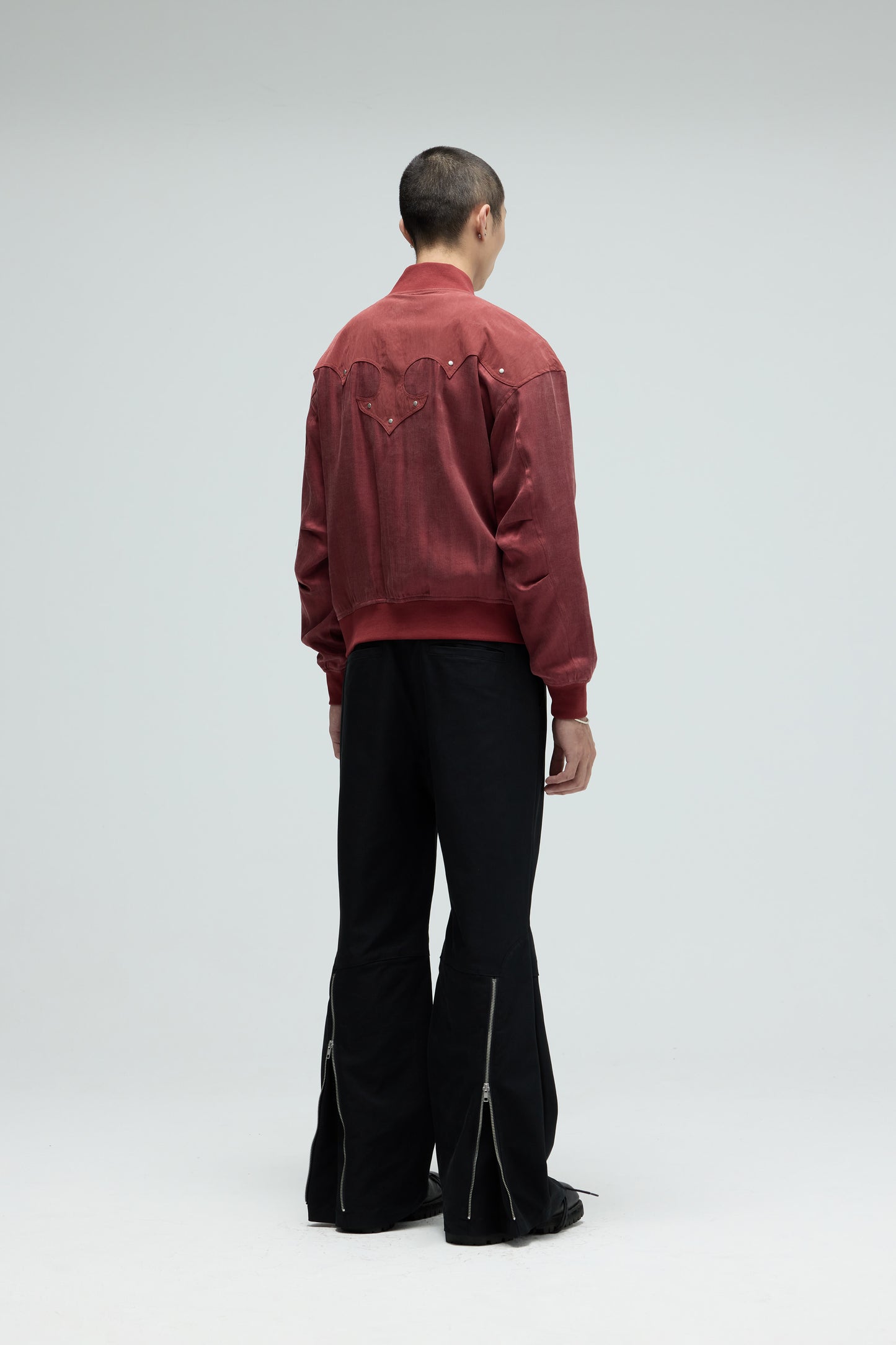 EQUALNEAR_Rodeo Bomber Jacket (Red)