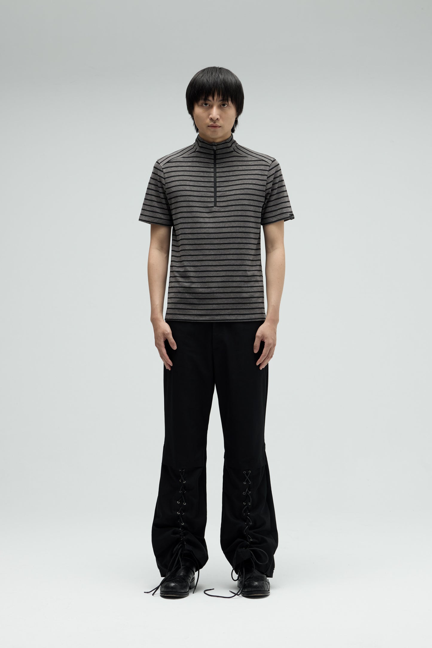 EQUALNEAR_Fight Club Zip Top (Black)